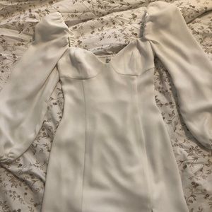 NWOT Original Aritzia Wilfred novella dress light birch size 2